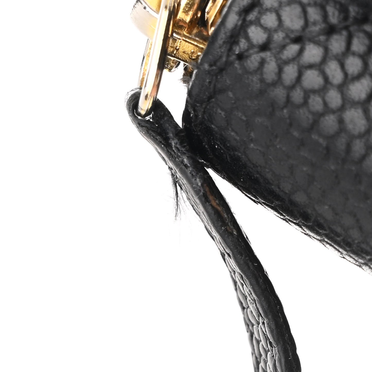 Caviar Quilted Large Gusset Zip Around Wallet Black