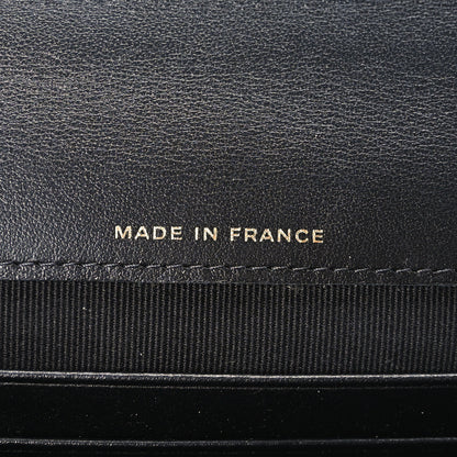 Chanel Shiny Caviar Quilted Flap Charm Wallet On Chain WOC Black 6 of 12