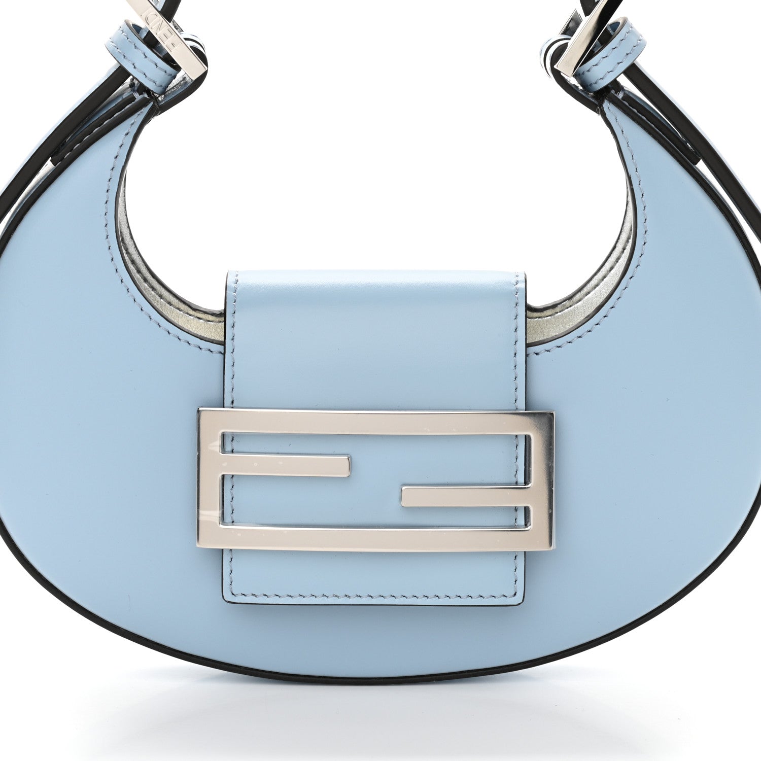 Fendi Vitello King Mini Cookie Hobo Bag Azzurro Baby 8 of 10