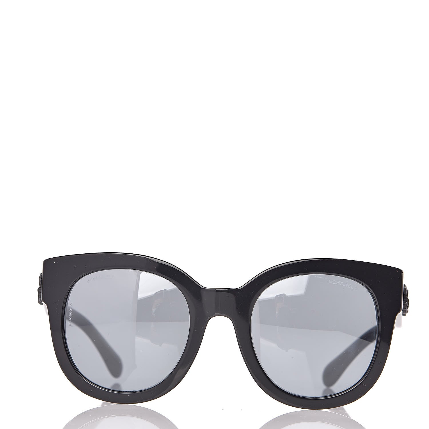 Chanel Acetate Butterfly Signature CC Sunglasses 5358 Black 2 of 7