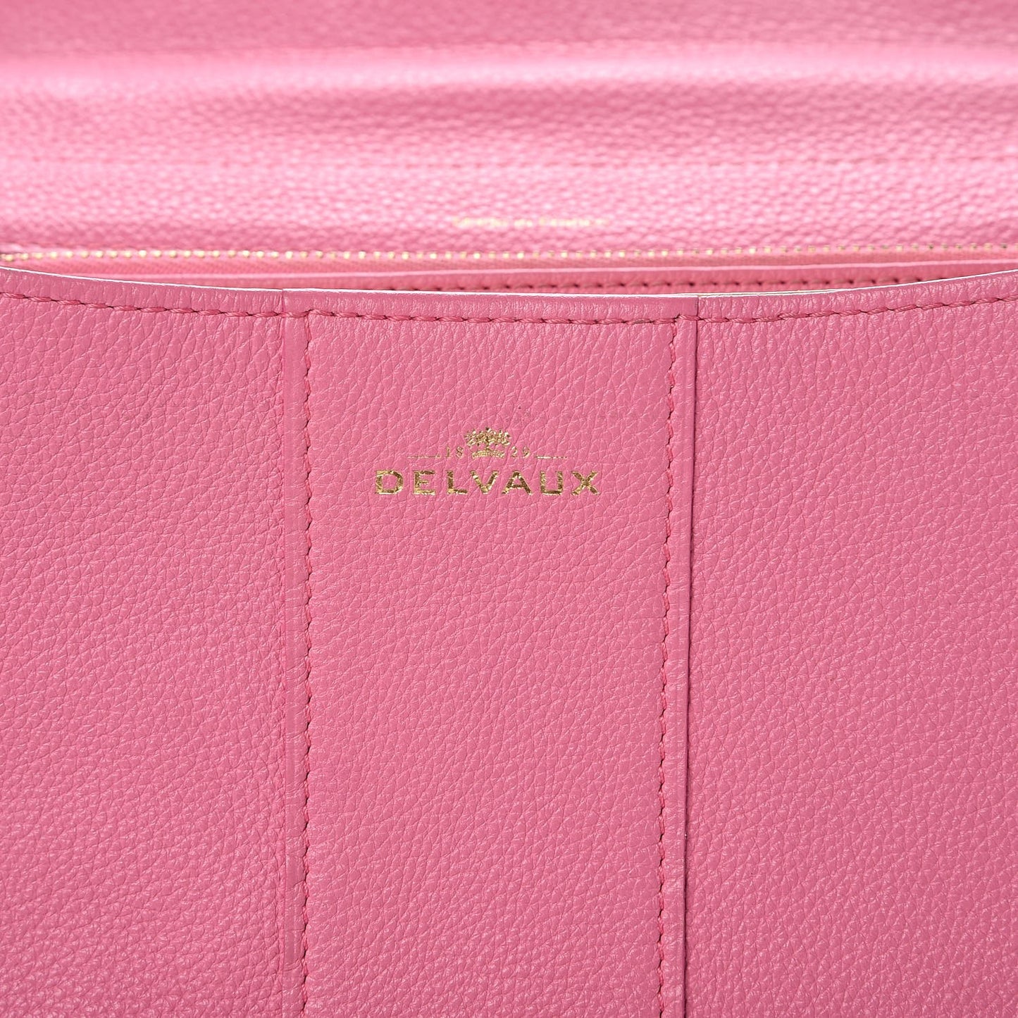 Grained Calfskin MM Brillant Satchel Pink