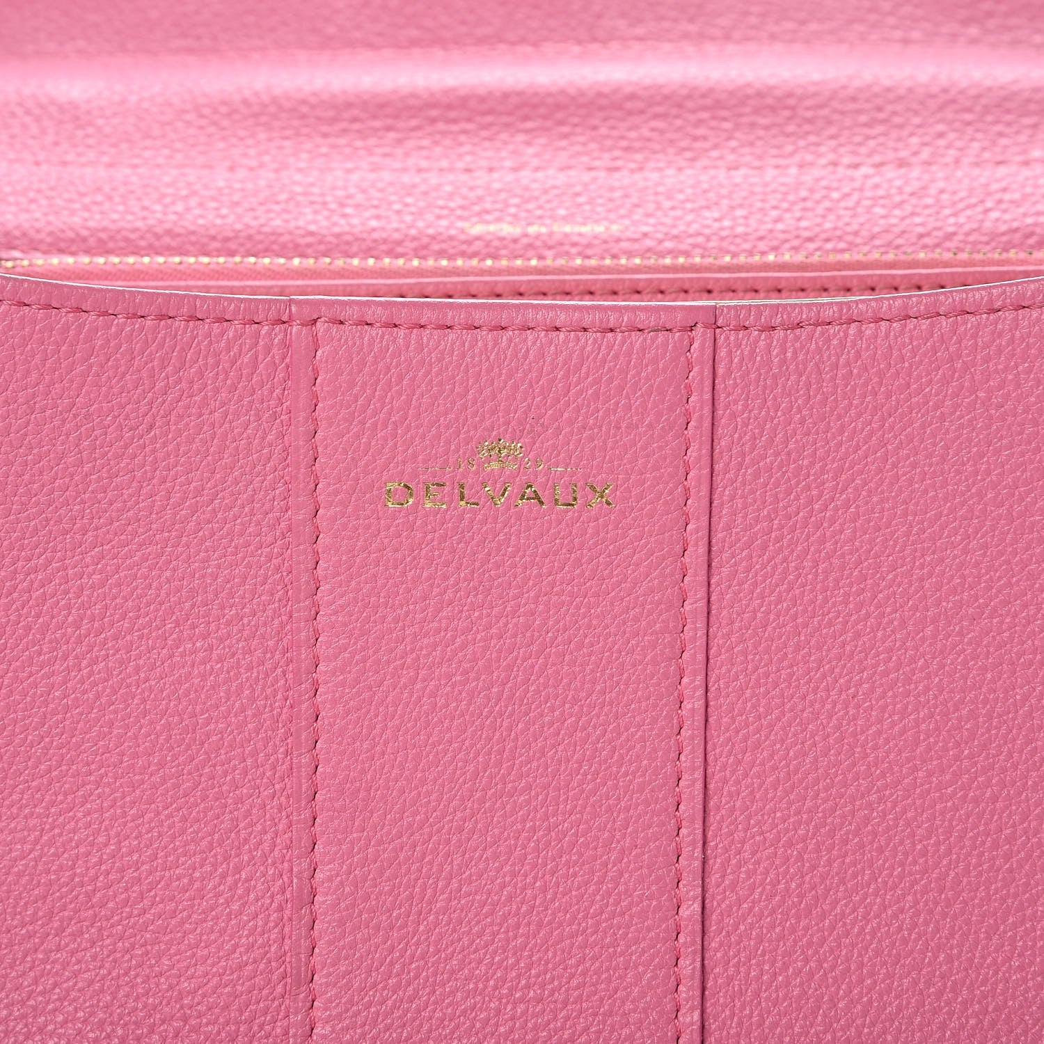 Delvaux Grained Calfskin MM Brillant Satchel Pink 7 of 17