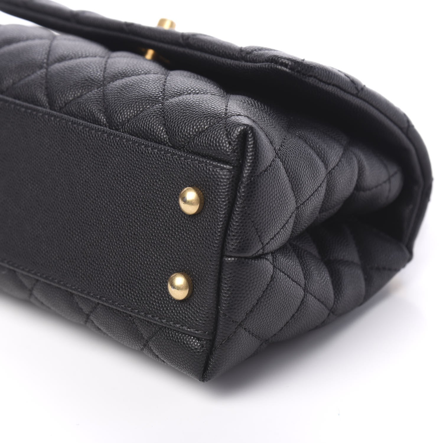 Chanel Caviar Lizard Embossed Quilted Mini Coco Handle Flap Black 15 of 20