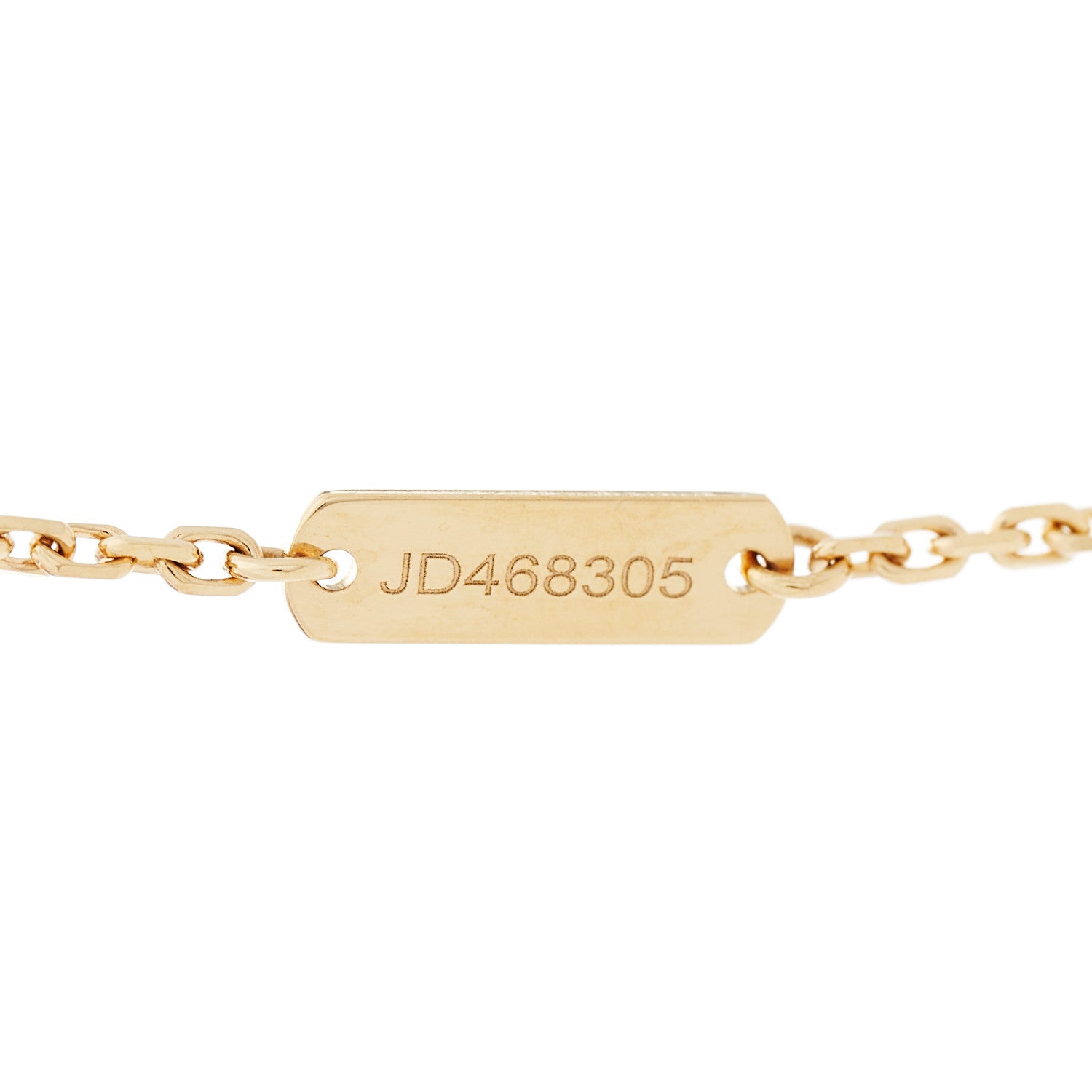 Van Cleef & Arpels 18K Yellow Gold Mother of Pearl Vintage Alhambra Pendant Necklace 6 of 7