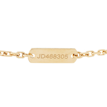 Van Cleef & Arpels 18K Yellow Gold Mother of Pearl Vintage Alhambra Pendant Necklace 6 of 7