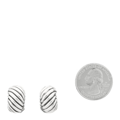 David Yurman Sterling Silver Cable Classics Hoop Earrings 2 of 4