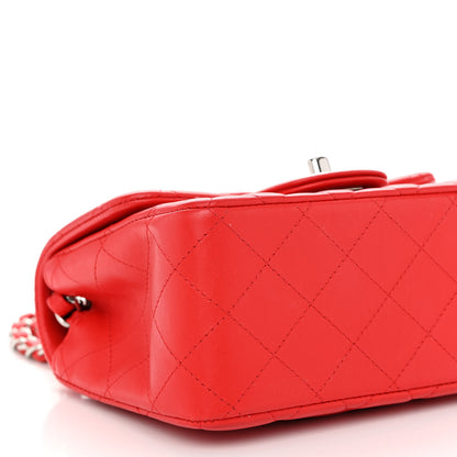 Chanel Lambskin Quilted Mini Square Flap Red 9 of 11