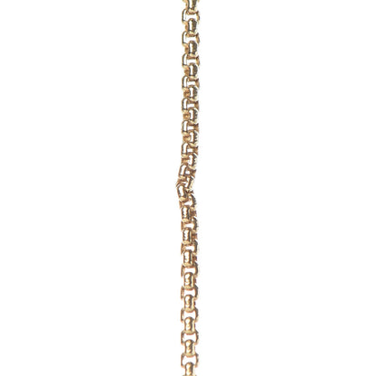 David Yurman 18K Yellow Gold Blue Topaz 11mm Infinity Pendant Necklace 8 of 9