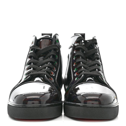 Christian Louboutin Patent Psychic Mens Louis Orlato Flat Sneakers 39 Black 3 of 10
