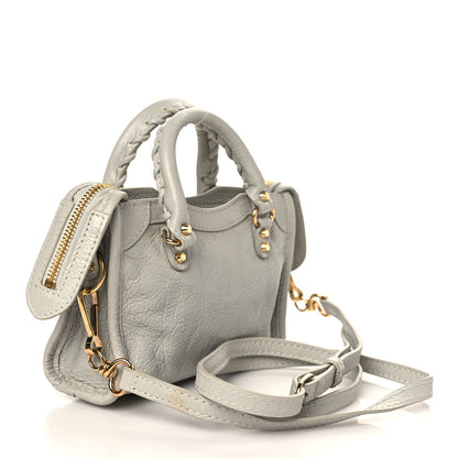 Balenciaga Agneau Classic Gold Hardware Nano City Nuage 2 of 8