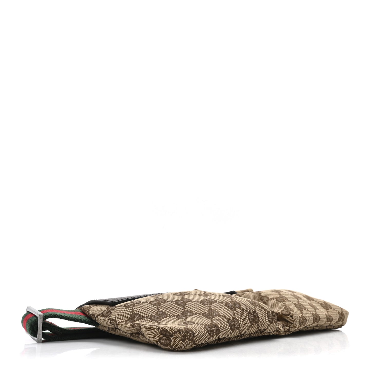 Monogram Web Belt Bag Dark Brown