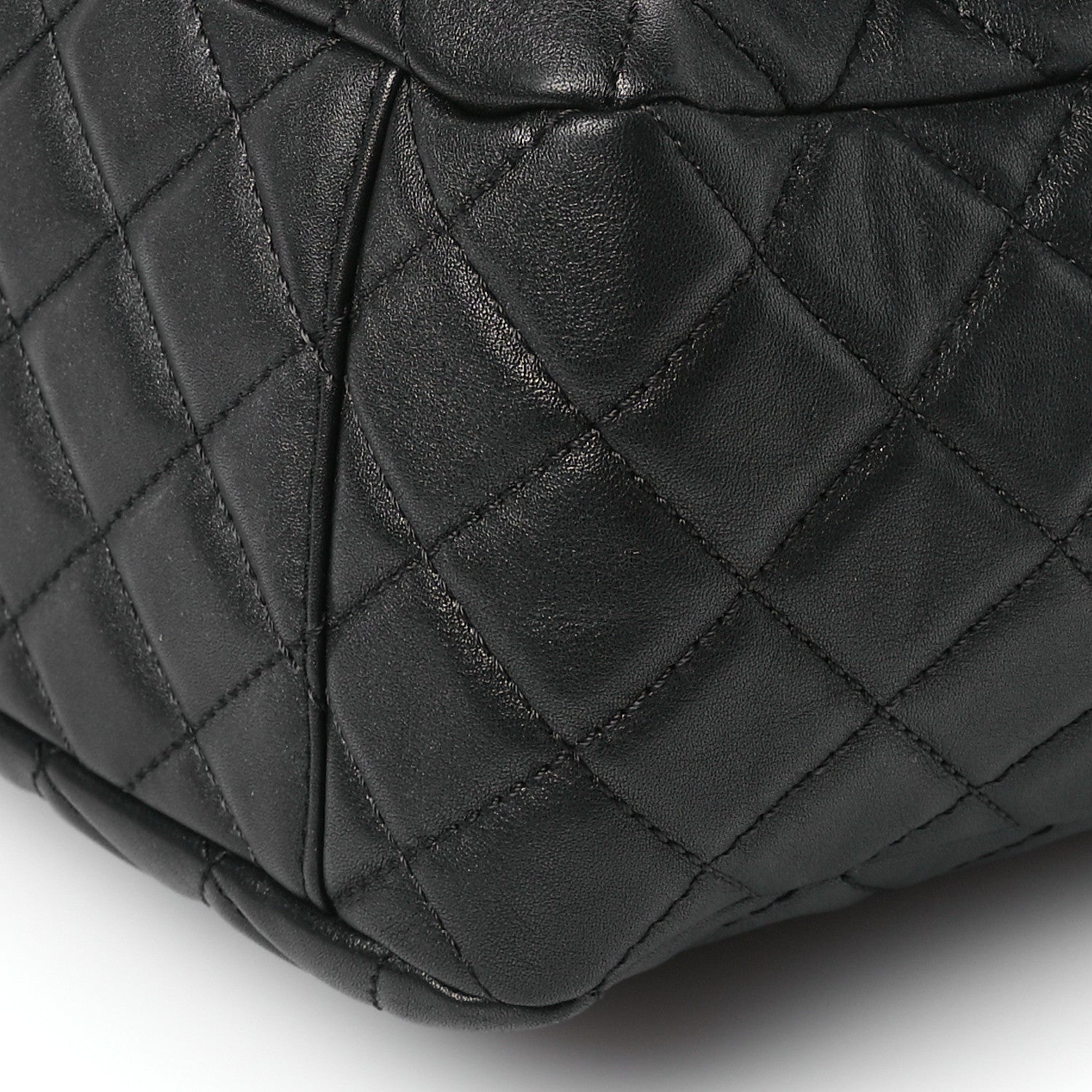 Chanel Calfskin Quilted Small XXL Travel Flap Bag Black 10 of 10