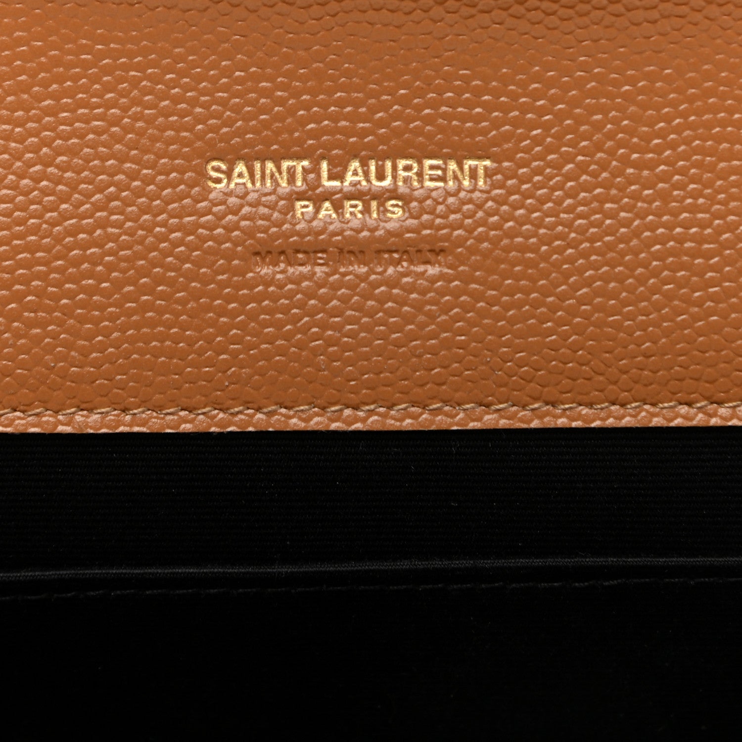 Saint Laurent Grain De Poudre Matelasse Chevron Monogram Cassandre Flap Pouch Natural Dark 6 of 6