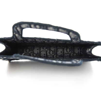 Christian Dior Oblique Mini Book Tote Blue Multicolor 5 of 9