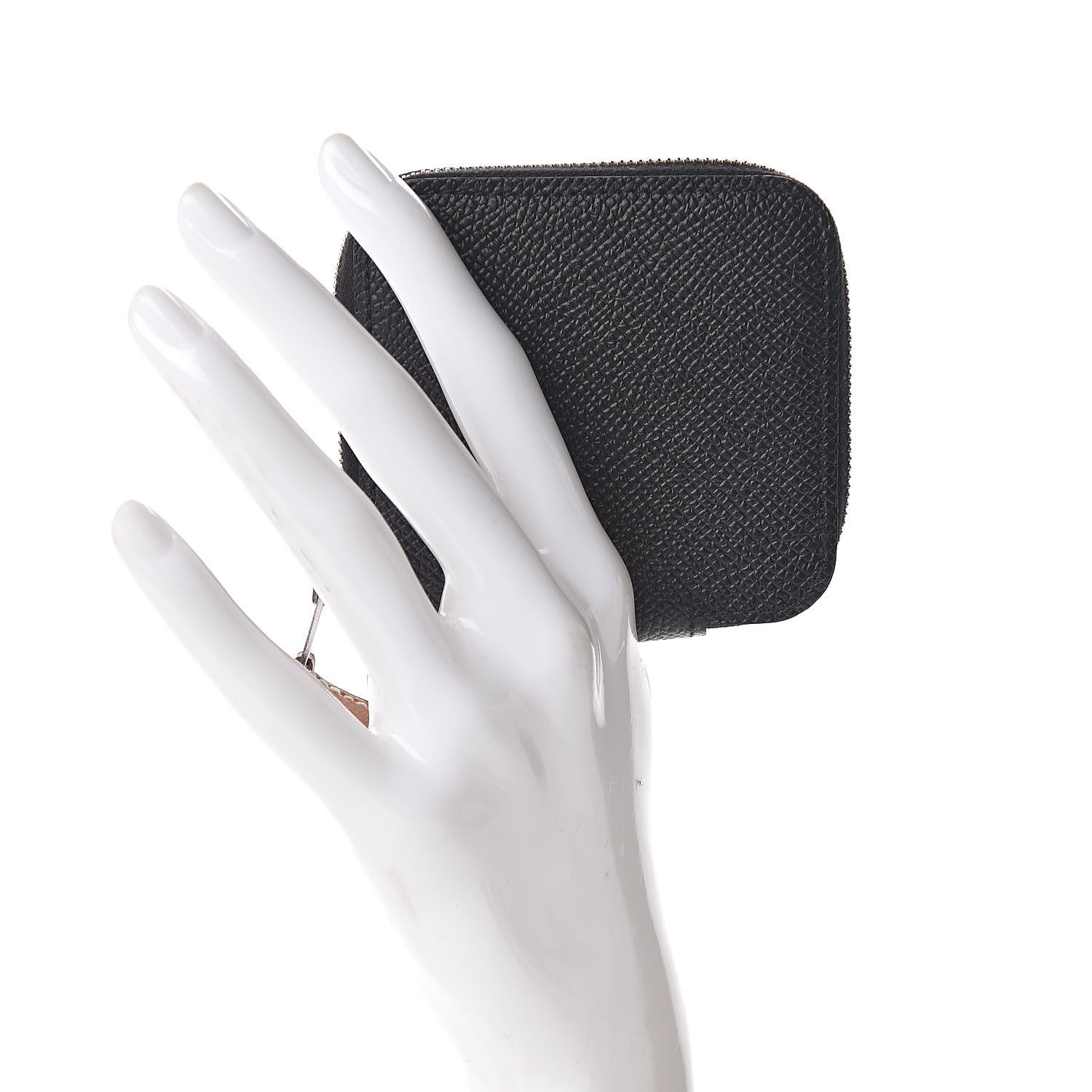 Hermes Epsom Silk'in Coin Purse Black 2 of 8