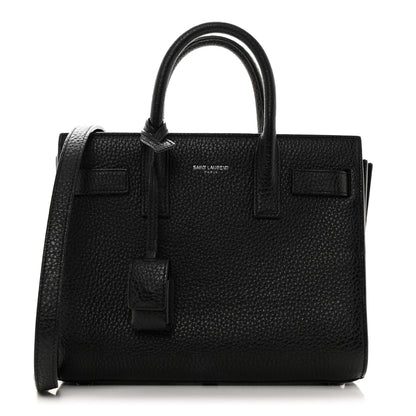 Saint Laurent Grained Calfskin Nano Sac De Jour Black 1 of 10