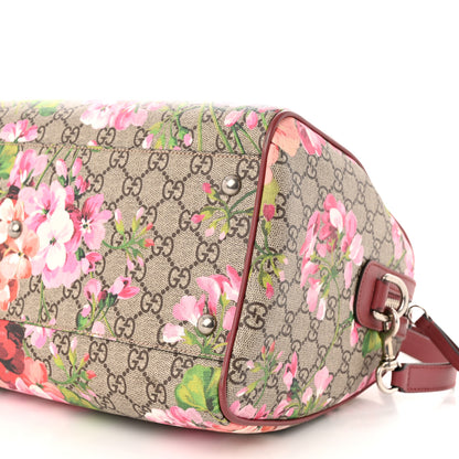 Gucci GG Supreme Monogram Blooms Medium Boston Beige Multicolor Dry Rose 10 of 10