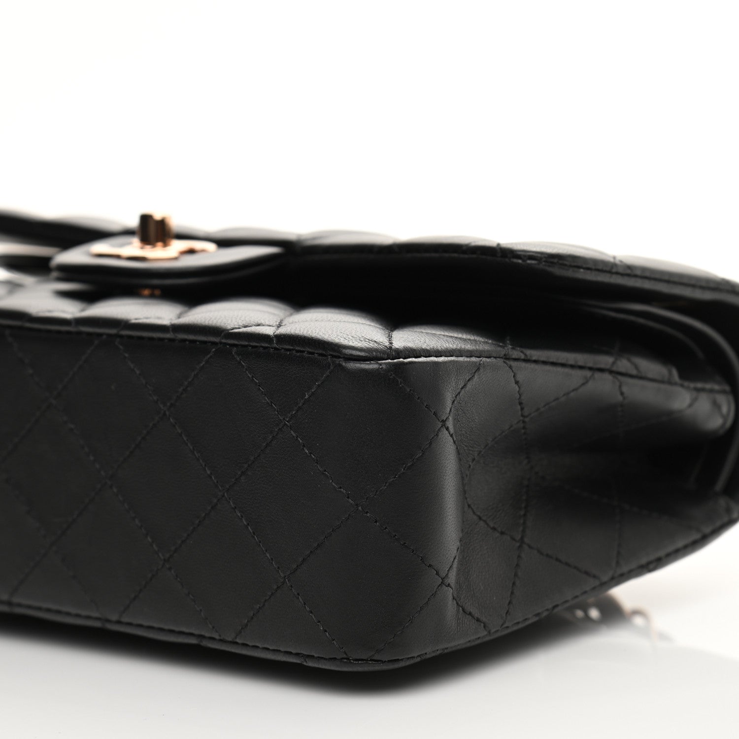 Chanel Lambskin Quilted Small Double Flap Black 11 of 14