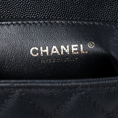 Chanel Caviar Lizard Quilted Small Coco Handle Flap Black 8 of 8
