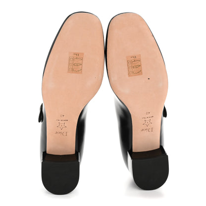 Christian Dior Brushed Calfskin Uniform 30mm Pumps 40 Black 6 of 9