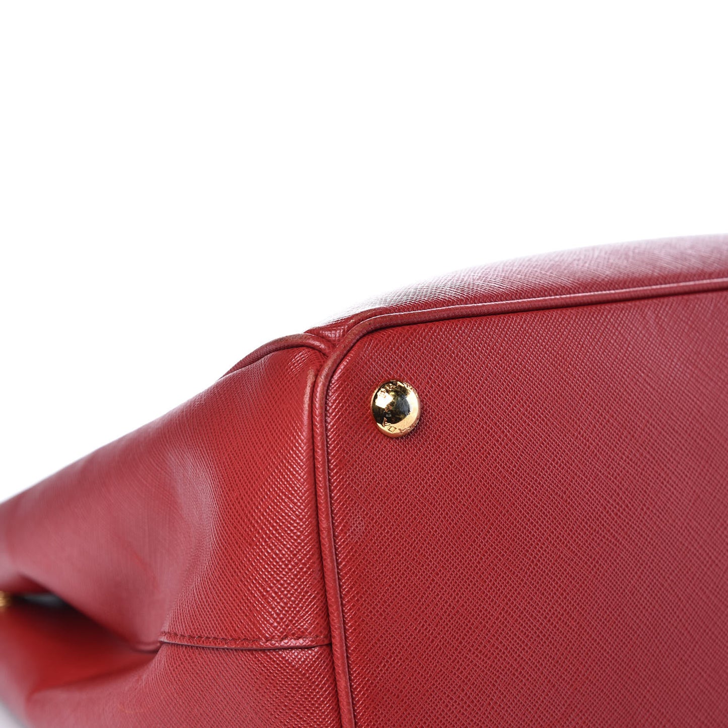Saffiano Large Galleria Double Zip Tote Fuoco