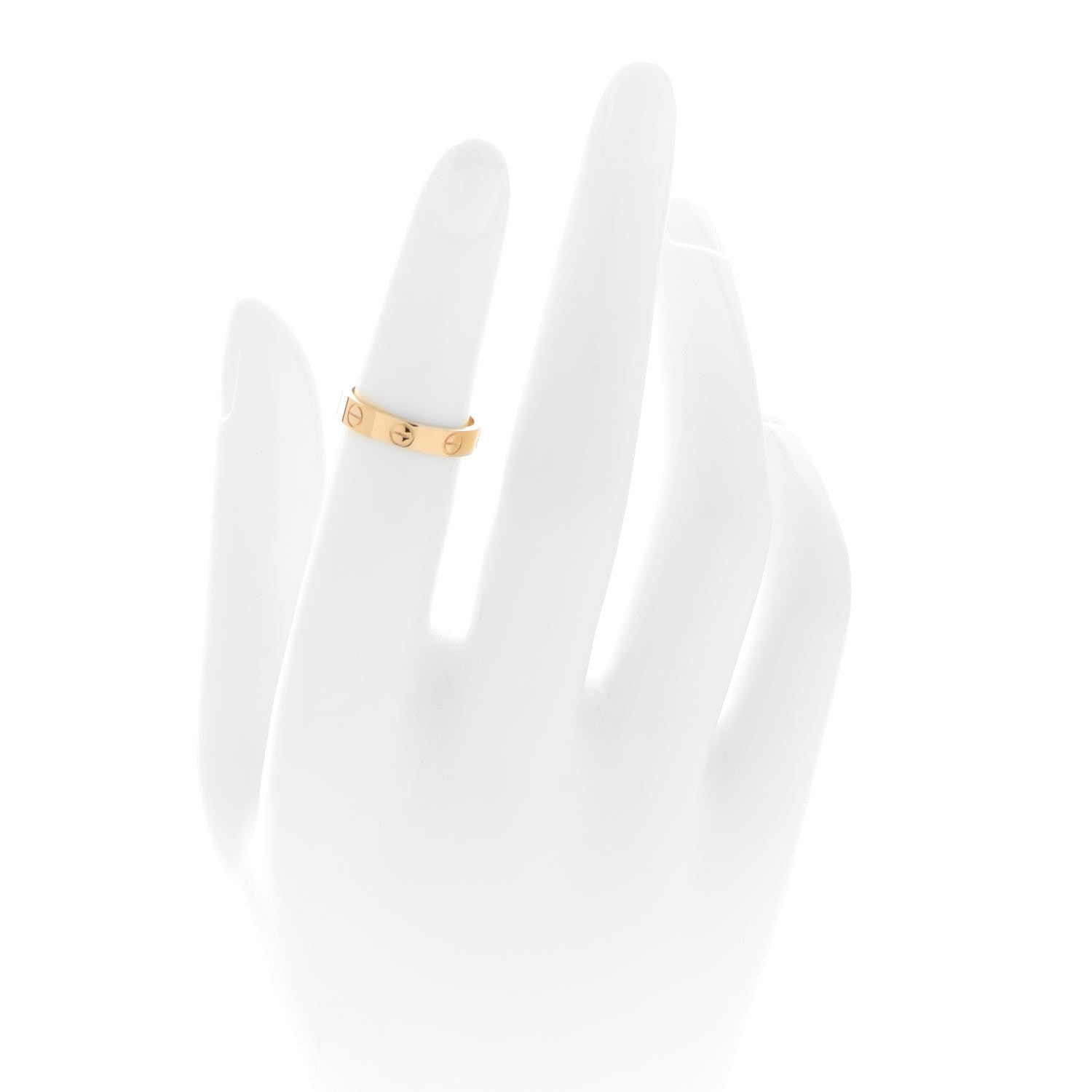 Cartier 18K Yellow Gold 3.5mm LOVE Wedding Band Ring 48 4.5 2 of 5