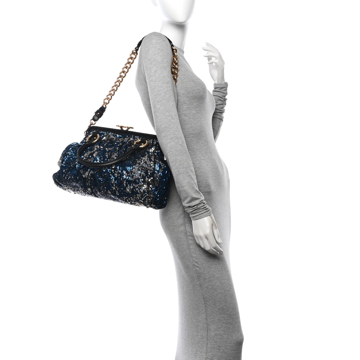 Marc Jacobs Sequined New York Rocker Stam Blue 2 of 16