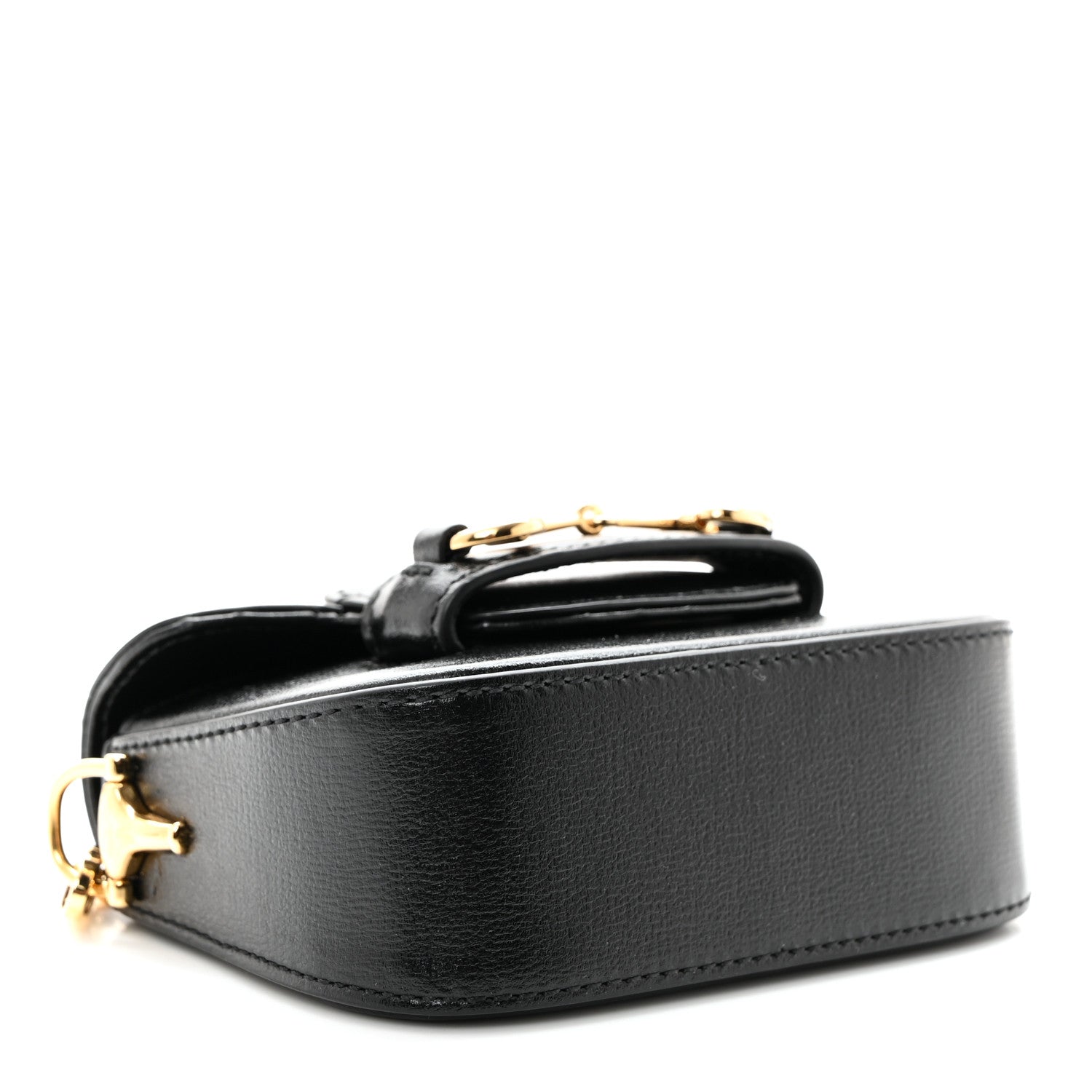 Gucci Azalea Calfskin Web Horsebit 1955 Wallet On Strap Black 4 of 11