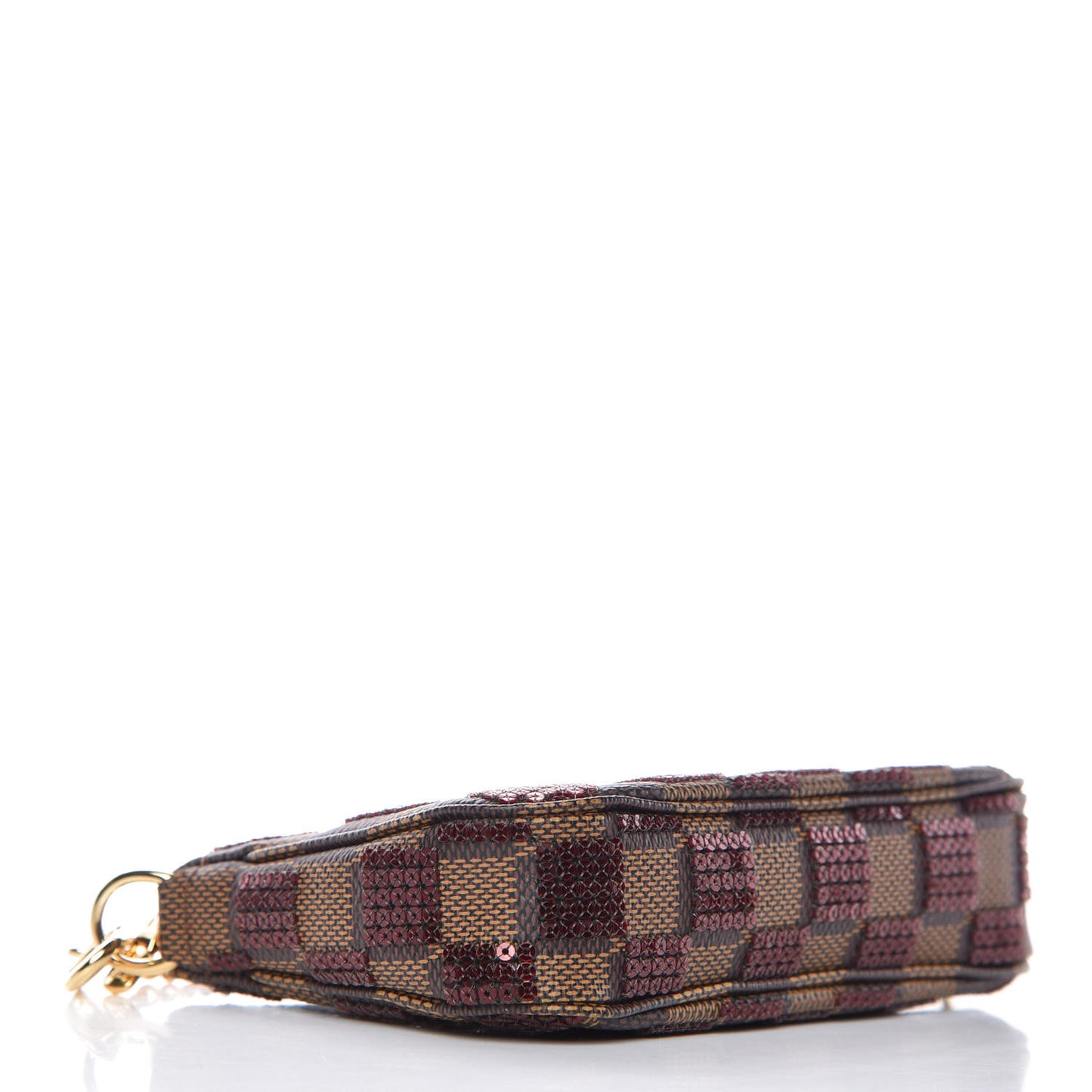 Damier Paillettes Mini Pochette Accessories Red
