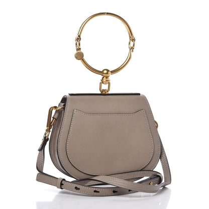Chloe Calfskin Suede Small Nile Bracelet Bag Motty Grey 3 of 10