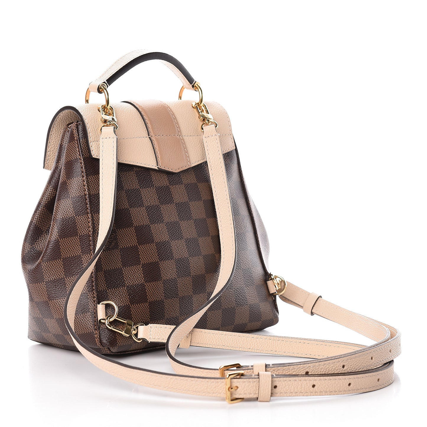 Damier Ebene Clapton Backpack Creme
