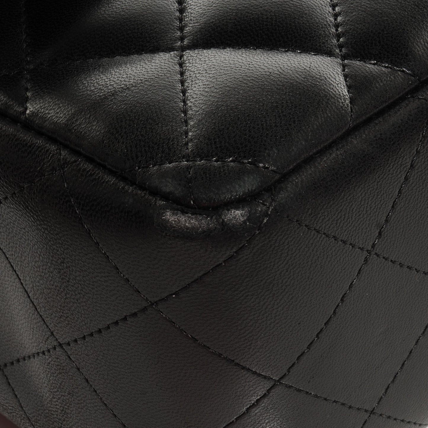 Lambskin Quilted Jumbo Double Flap So Black