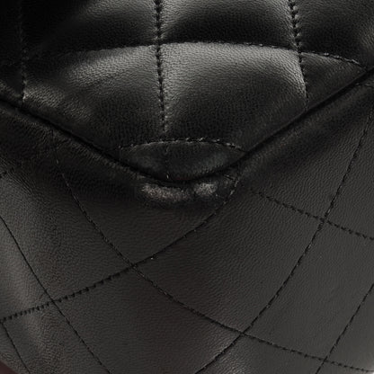 Chanel Lambskin Quilted Jumbo Double Flap So Black 10 of 10