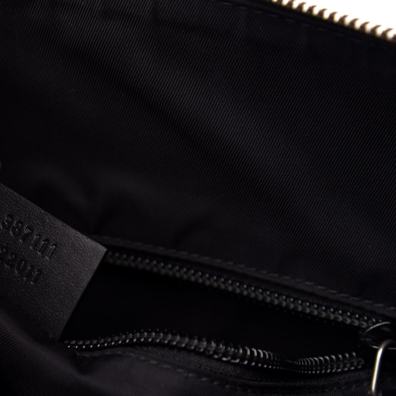 Gucci GG Supreme Monogram Web Messenger Bag Black 7 of 11