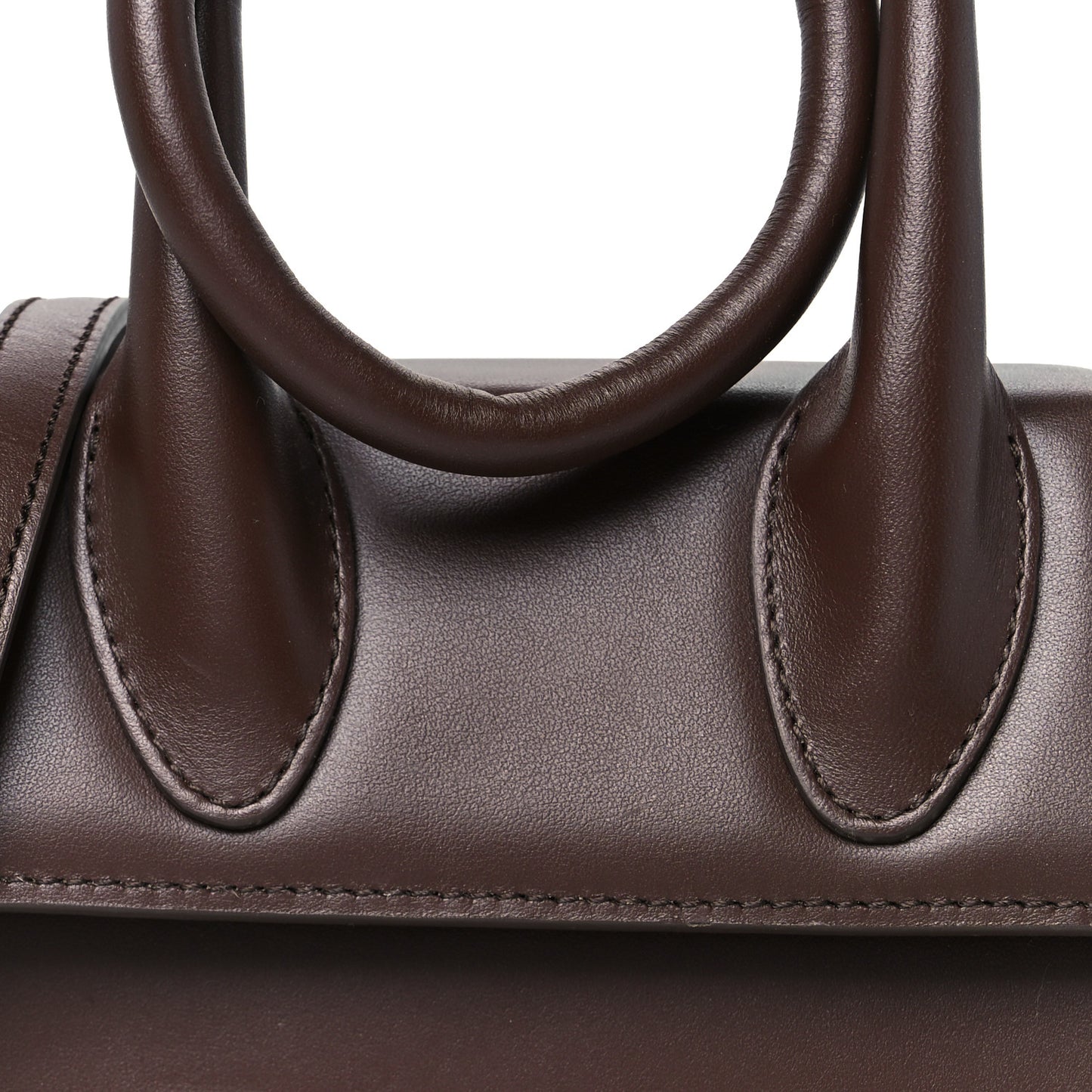 Smooth Calfskin Le Chiquito Noeud Dark Brown