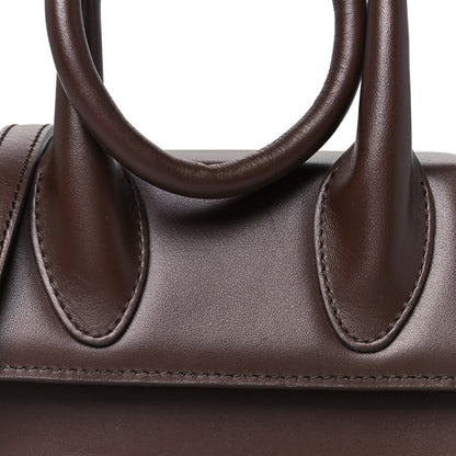 Jacquemus Smooth Calfskin Le Chiquito Noeud Dark Brown 8 of 11