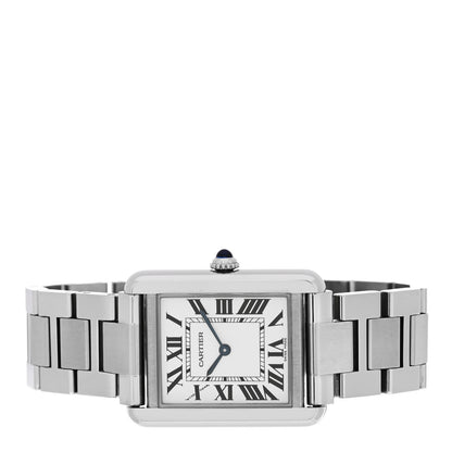 Cartier Stainless Steel 24mm Tank Solo Quartz Watch 2 of 4