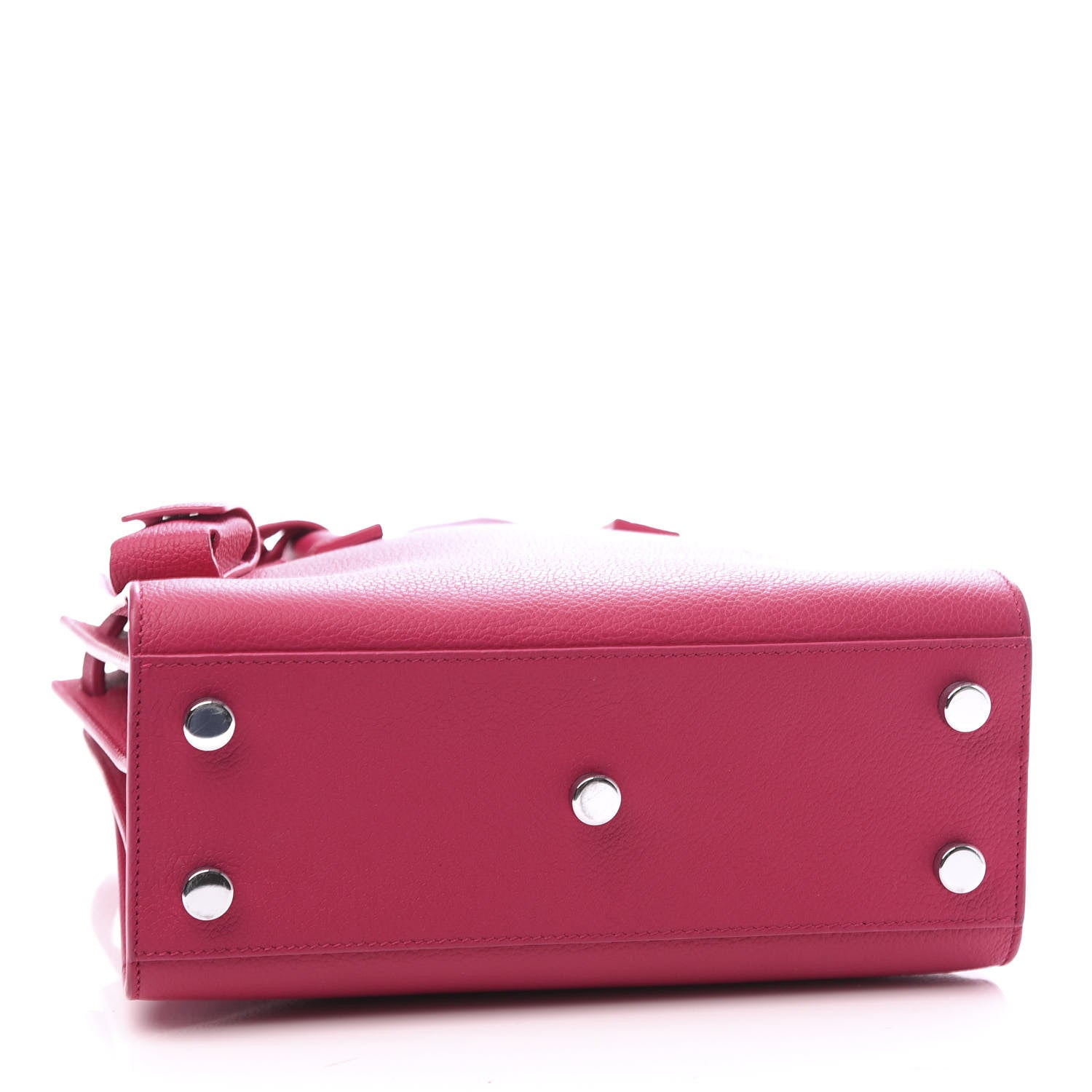 Saint Laurent Grained Calfskin Nano Sac De Jour Fuchsia 3 of 12