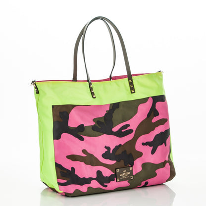 Valentino Garavani Nylon Camo Rockstud Foulard Tote Multicolor 6 of 7
