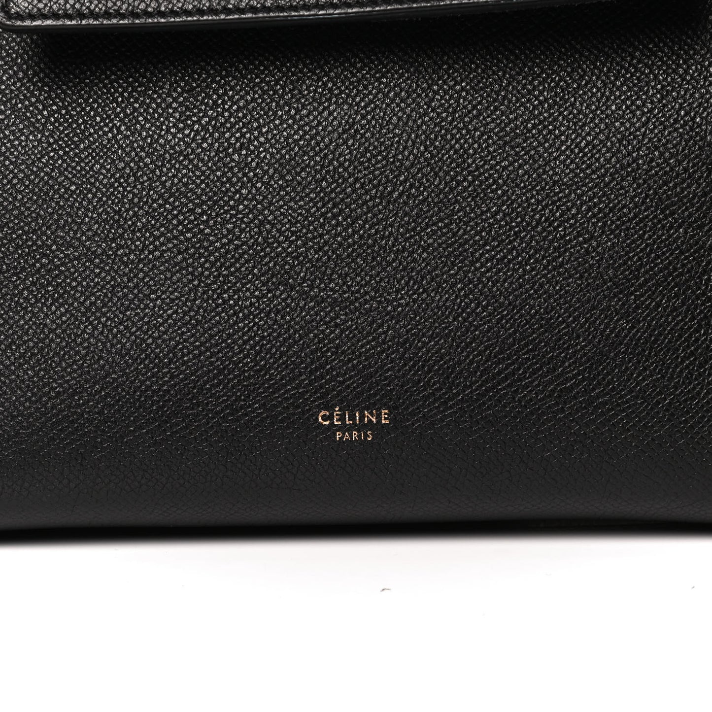 Grained Calfskin Micro Belt Bag Black