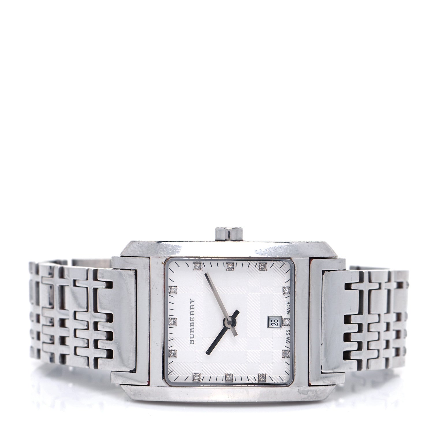 Burberry Stainless Steel Diamond 25mm Quartz Watch BU1583 2 of 5