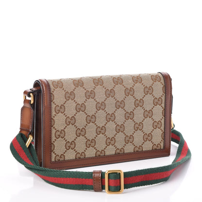 Gucci Monogram Lady Web Convertible Wallet Beige Cuir 3 of 7