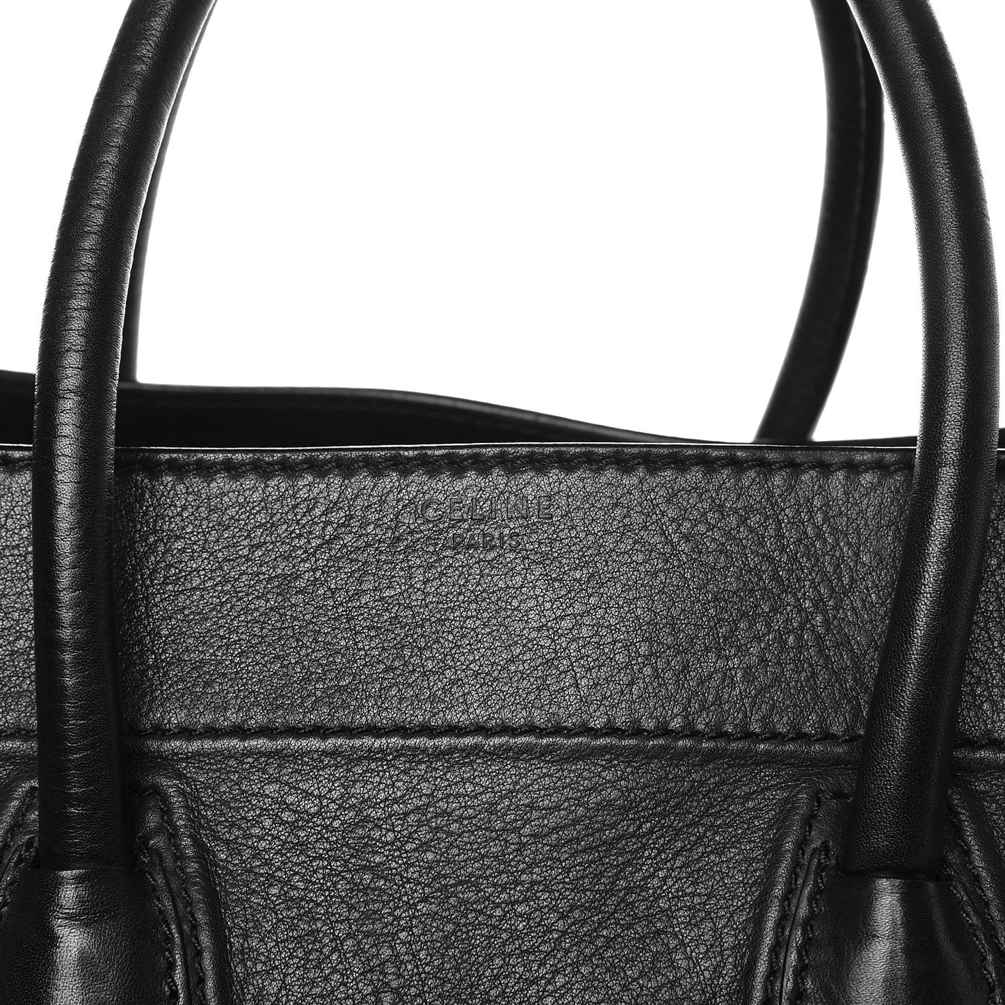 Supple Calfskin Medium Phantom Luggage Black