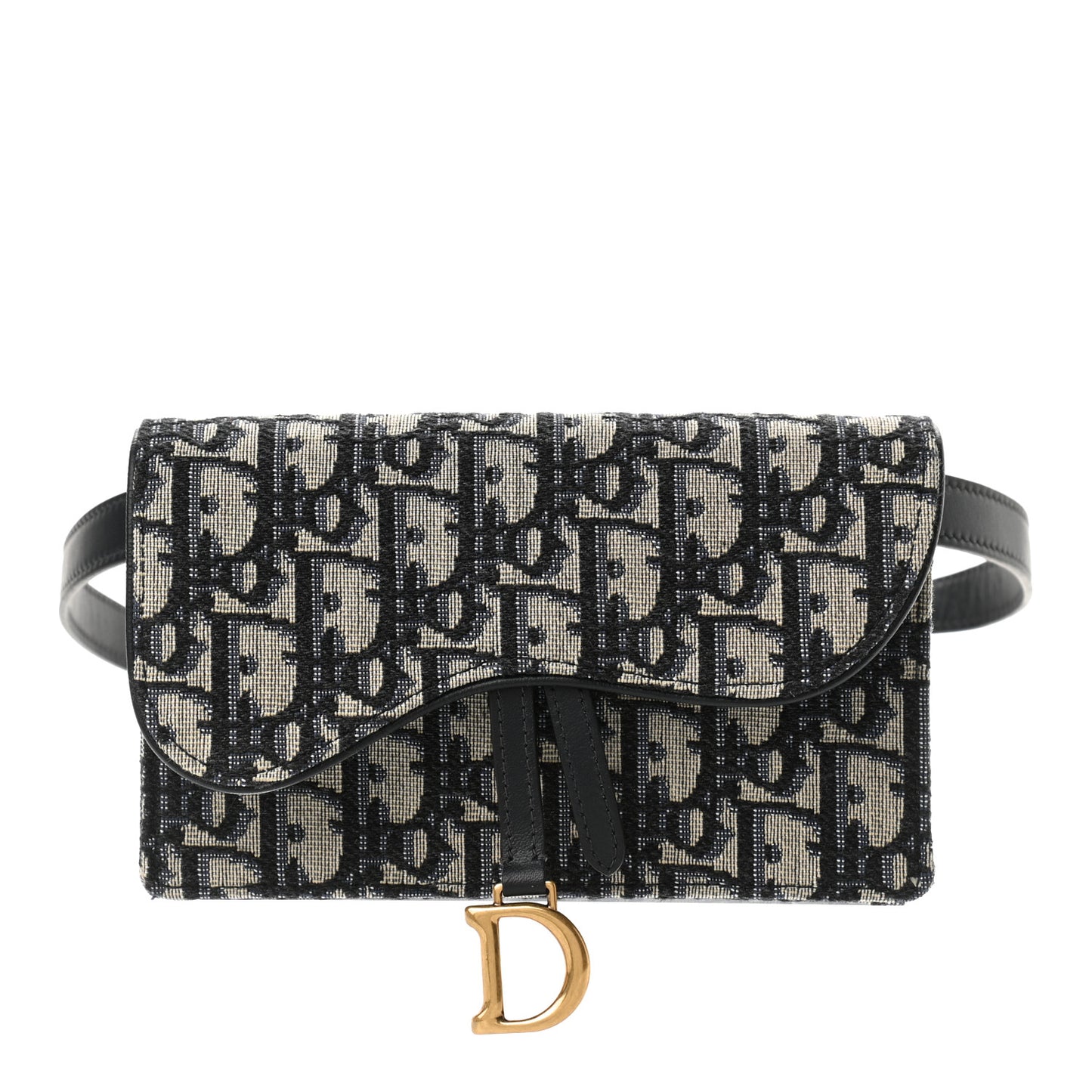 Oblique Saddle Belt Bag Blue