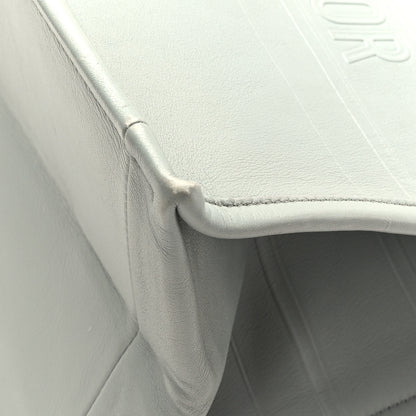 Christian Dior Calfskin Embossed Medium Book Tote Grey 9 of 11