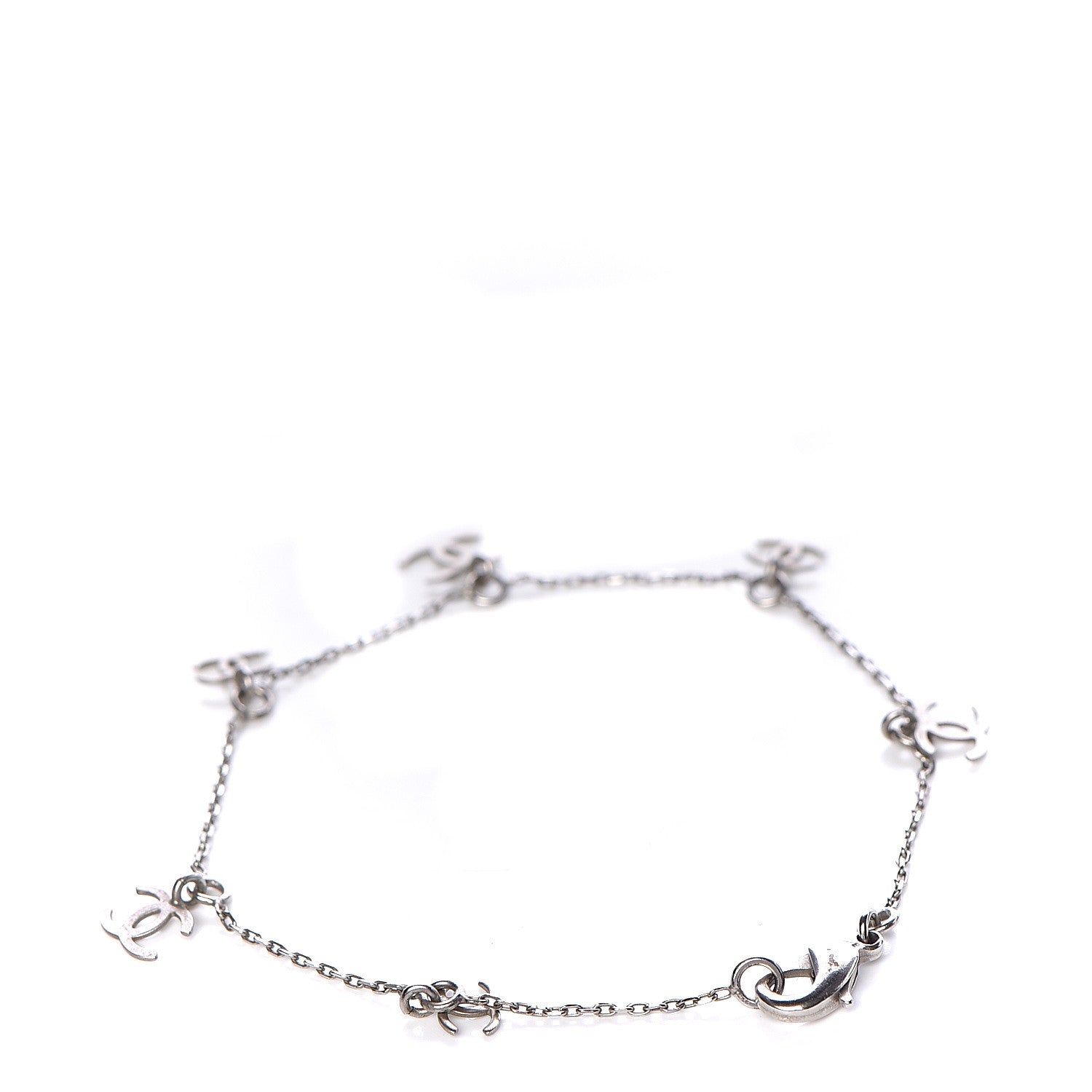 Chanel CC Charm Bracelet Silver 3 of 4