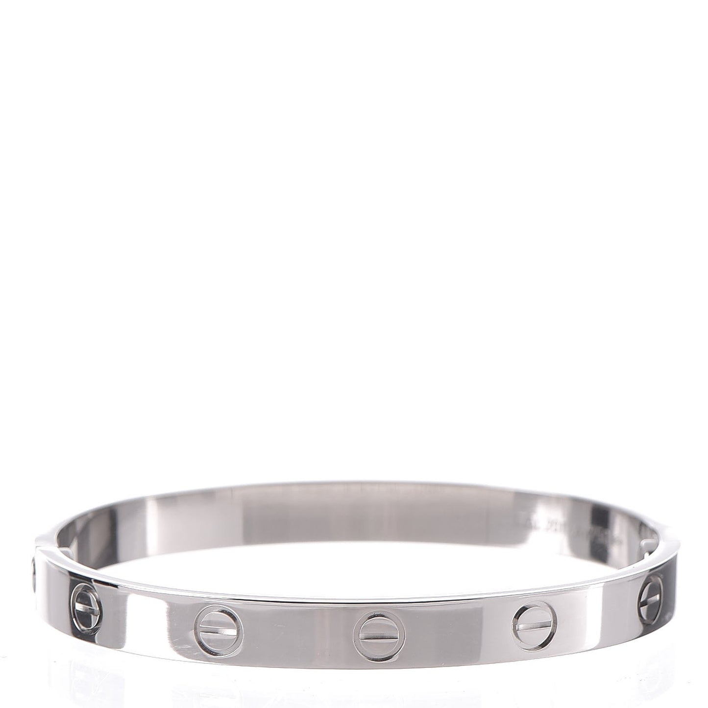 18K White Gold LOVE Bracelet 16