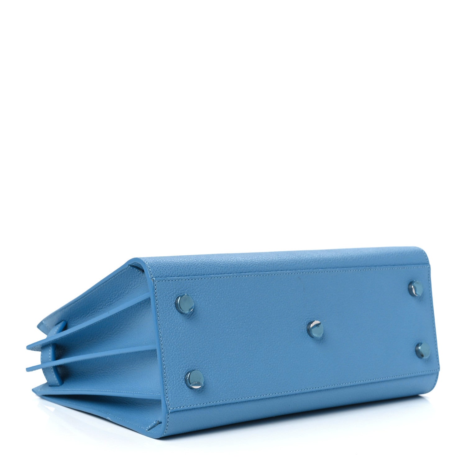 Saint Laurent Grained Calfskin Baby Sac De Jour Blue Clair 3 of 11