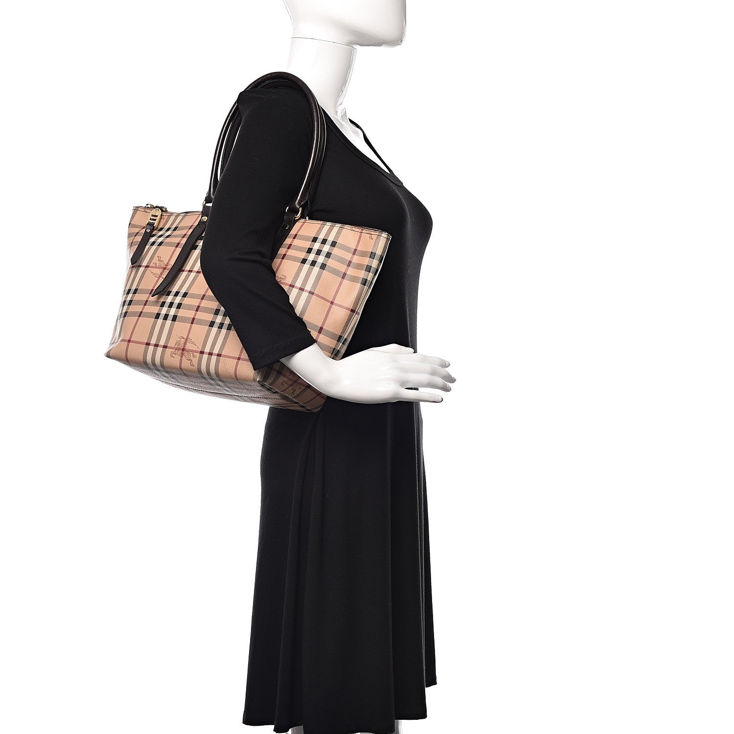 Burberry Haymarket Check Small Salisbury Tote Chocolate 2 of 10