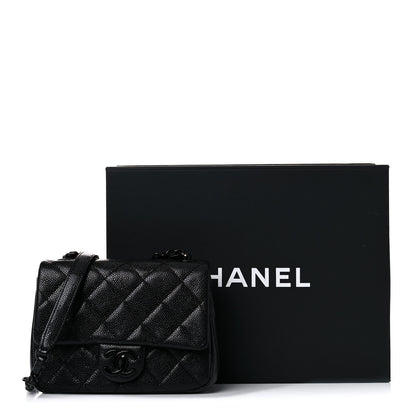 Chanel Caviar Quilted Incognito Mini Square Flap Black 13 of 13